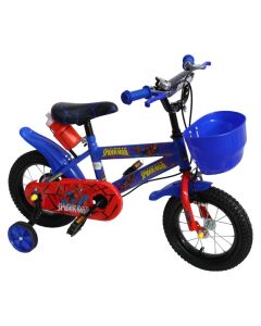 Bicycle for children, Spiderman, 12", blue and red color