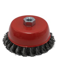 Furce metalike per fresibel, 125 mm, me fije te trasha