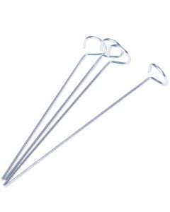 Kapese metalike per veshje te mbjellash, Videx, 4 cope, 15 cm, e galvanizuar