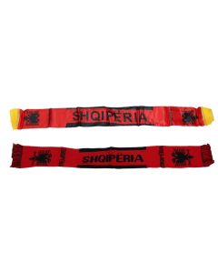 Albania red scarf, with gold thread