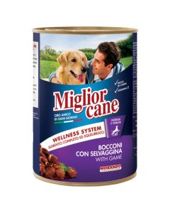 Ushqim për qen, Miglior Cane, 405gr, me mish gjuetie