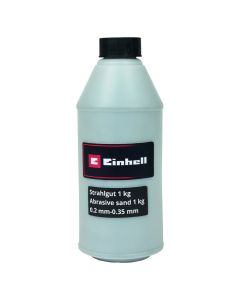 Abrasive sand for sand guns, Einhell, 1 kg, particles 0.2-0.35 mm, >60 %, titanium dioxide 10 - 30 %, calcium oxide 5 - 15 %