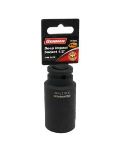 Impact Deep Socket, Black, Benman 1/2",  27mm