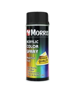Color Spray, Matt Deep Black, Morris 400Ml - Ral 9005