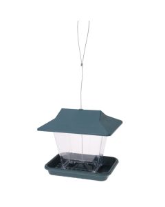 Bird feeder in the shape of a house, 14x18x20cm, polypropylene