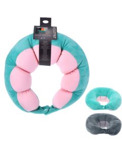Travel pillow, Explorer, 29x31x10cm, polyester, mixed colors