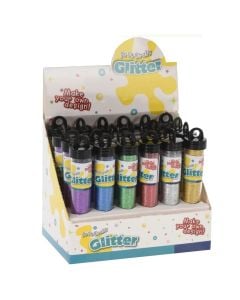 Glitter, Art & Craft, 2.1X2.1X9.8cm, 15gr, 6 colors