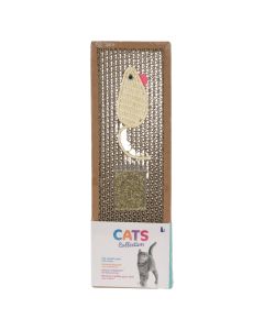 Cat scratcher, Cats Collection, 12x38 cm, square shape, brown