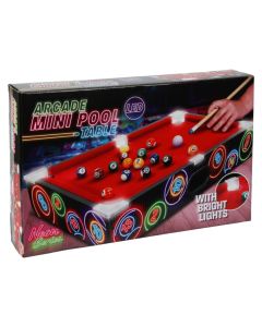 Loje bilardo tavoline, 48.5x30x8.5 cm, material MDF me ndricim LED.