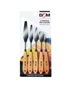 Set with spatula for oil paints, Dom, 5pc