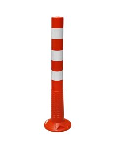 Safety cone with fluorescent strips, 75 cm