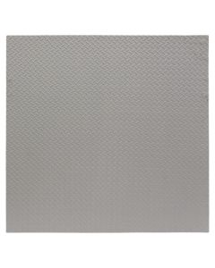 Shtresë gome për aerobi dhe fitnes, 100x100x2.5 cm, ngjyra e zezë me gri