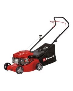 Petrol lawn mower, Einhell, GC-PM 40/2, 4-stroke, 132 cm³, 40 cm, 25-60 mm, 45 L hopper, 800 m²