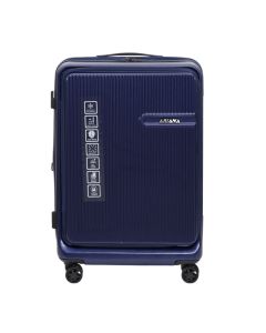 Valixhe udhëtimi, Ariana, polikarbonat, 20", W23 x D38 x H57 cm, ngjyra blu