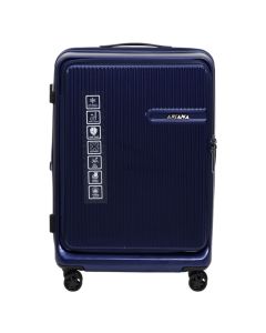 Valixhe udhëtimi, Ariana, polikarbonat, 25", W27 x D43 x H66 cm, ngjyra blu