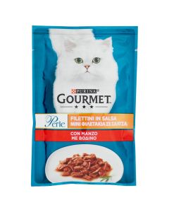 Ushqim për mace, Gourmet, Perle, 85 g, mish viçi