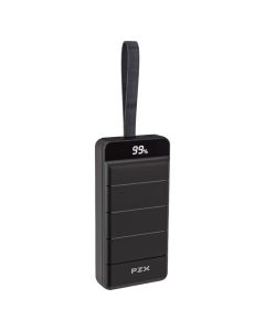Powerbank, PZX, V25, 30000mAh, 22.5 W, 2 porta USB dhe Type-C, ngjyrë e zezë