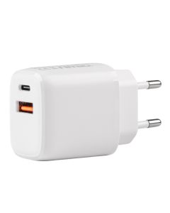 Karikues Fast Charger, Amio, AM-02935, 20W, 2 porta USB dhe Type C