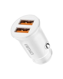 Car charger, Amio, AM-03872, 10.5 W, 2 USB ports