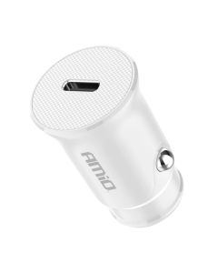 Car charger, Amio, AM-03876, 20 W, Type C