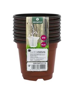 Set me vazo për çeljen e luleve, Jardin Natura, 9 cm, S, 8 copë