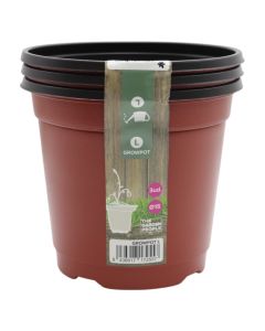 Set me vazo për çeljen e luleve, Jardin Natura, 15 cm, L, 3 copë