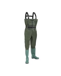 Fishing boots, PVC, size 43, green color
