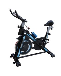 Biçikletë fitnesi me disk, Try&Do, ekran LCD, disk 420 mm, peshë maksimale 100 kg, ngjyrë e zezë