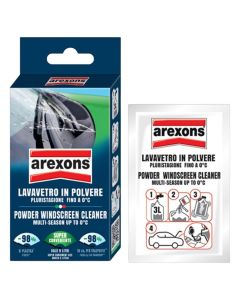 Glass solution with bags, Arexons, Lavavetro in polvere, 3x8 gr - 8586
