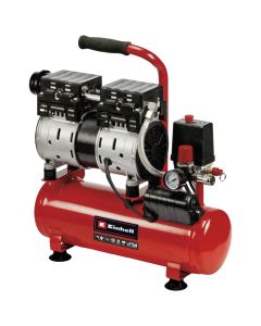 Silent air compressor, Einhell, TE-AC 110/6 Silent Plus, 6 L, 79 - 40 l/min, 57 dB, 8 Bar