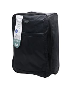 Valixhe udhëtimi, ProWorld, poliestër, 20", W23 x D36 x H50 cm, ngjyra e zezë