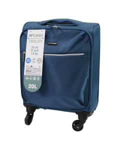 Valixhe udhëtimi, ProWorld, poliestër, 15", W20 x D35 x H45 cm, ngjyra blu