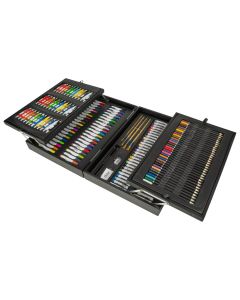 Set of pencils and paint, Artist, 44 x 31 x 10 cm, 174 pcs, wooden box