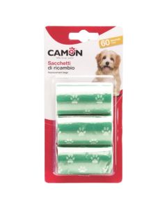 Stool collection bag, Camon, 14x21x29.5 cm, mixed color, 3 pieces