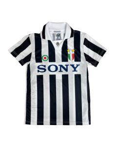 Juventus jersey, Retro, for adults, size S, black and white