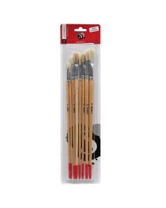 Set me penel për pikturë, Seurat, 20 cm, 8 copë, bisht druri