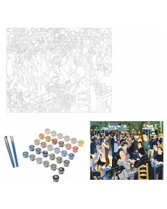 Coloring set, Seurat, "The Ball at the Moulin de la Galette", 40x50 cm, paint by number