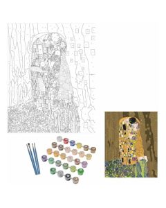 Coloring set, Seurat, "The Kiss", 40x50 cm, paint by number