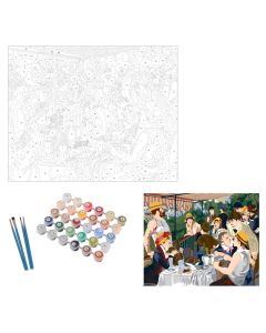 Coloring set, Seurat, "Luncheon of the Boating Party", 40x50 cm, paint by number