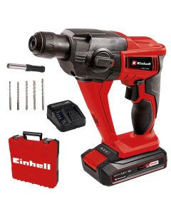 Matrapik SDS plus me bateri, Einhell, TE-HD 18 Li (1x2.5 Ah), 18 V, 0-1100 rpm (përfshihet bateria)