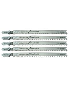 Jig saw blade for metal and wood, Bosch, T345, 130 mm, 5 pc