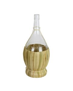 Brandy bottles, straw with glass, 2 lt