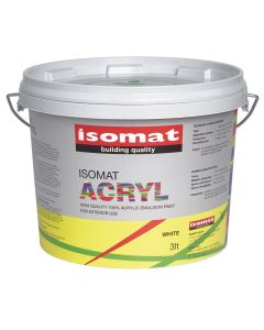 Bojë akrilike, Premium Acryl, 3 L, e bardhë