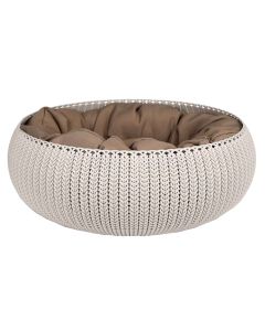 Krevat për kafshë shtëpiake, Curver, 54 x 54 x 20.2 cm, rattan me thurje