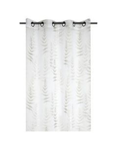 Ulysse net curtain with rings , 100% polyester, natural, 140x260 cm