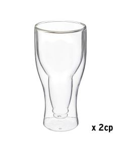 Beer glass (PK2), glass, transparent, 32 cc / Dia. 8.7 x  H. 17.8 cm