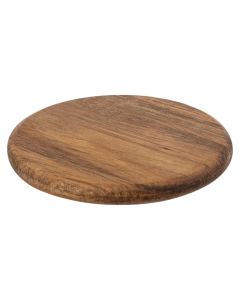 Coaster for glasses (PK6), wood, coffee, Dia. 10  x  H. 6 cm