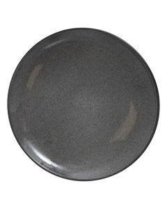 Dessert plate, ceramic, grey, Dia. 21  x  H. 2.7 cm
