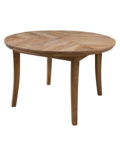 Dining table Xenia, tropical Teak wood, natural color, D120xH75 cm