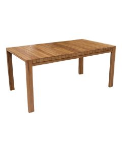 Tigo dining table, tropical Teak wood, natural color, 160x90xH75 cm